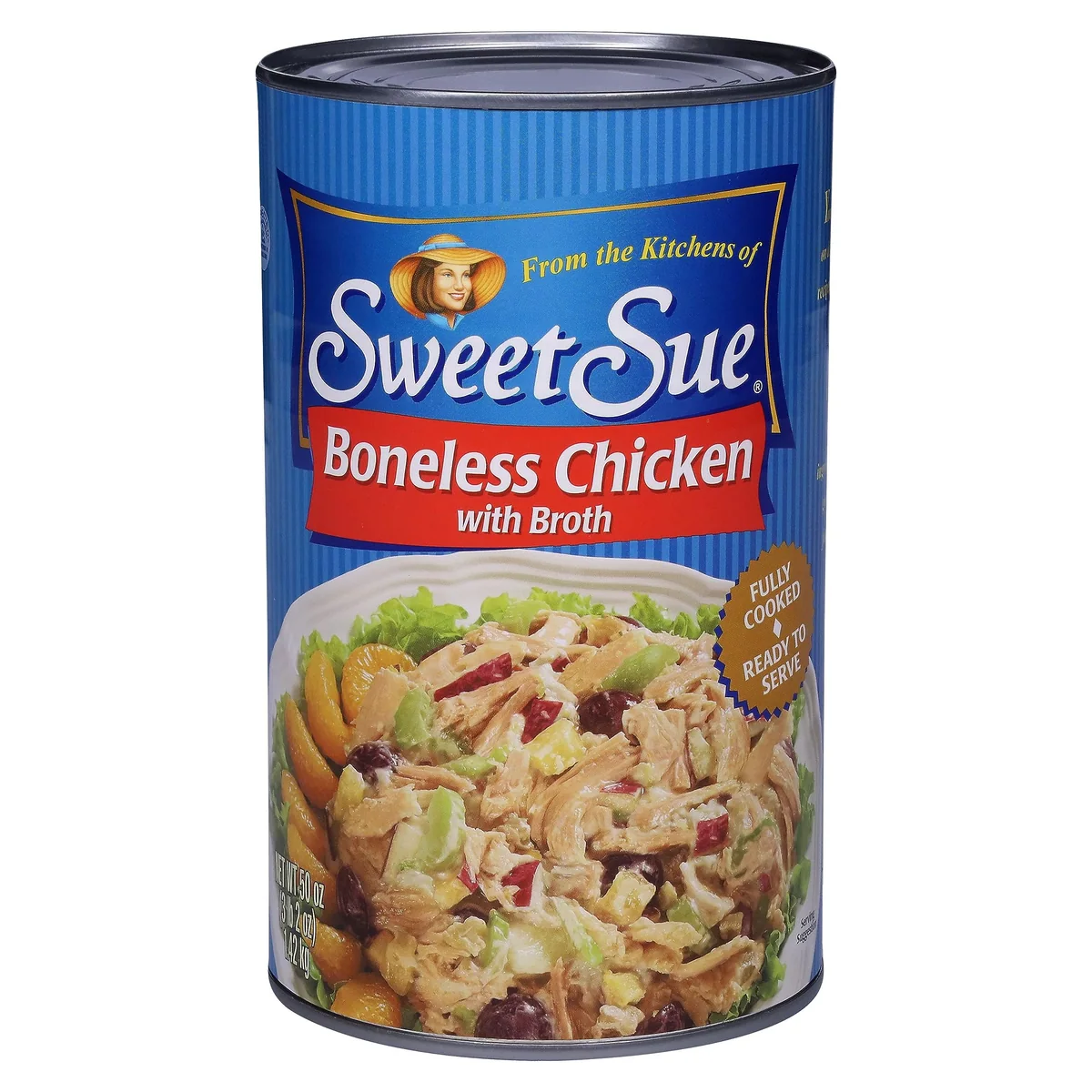 Sweet Sue Boneless Chicken with Broth, 50 oz Can, single can