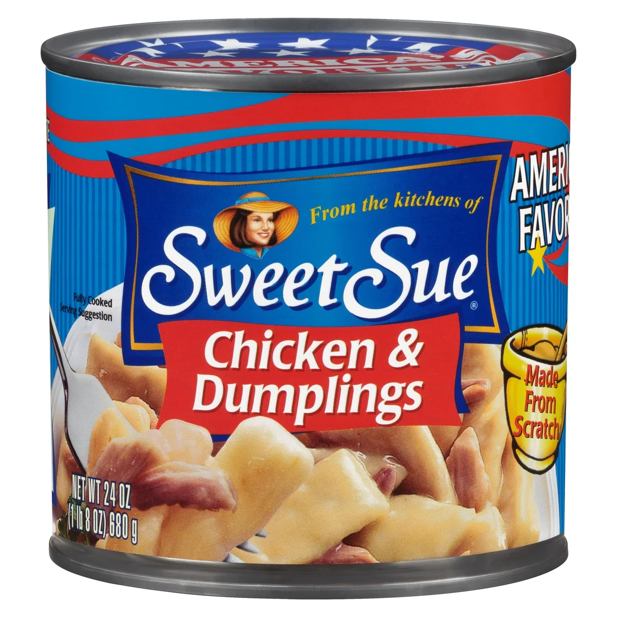 Sweet Sue Chicken & Dumplings, 24 oz Can, single can
